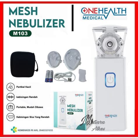 Jual MUTIARA ALKES MESH Nebulizer ONEHEALTH M103 Portable Alat Uap