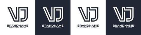 Premium Vector Simple Vj Monogram Logo Suitable For Any Business With