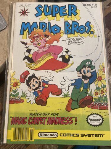 Valiant Comics Super Mario Bros 2 Nintendo 1990 Protected Wcard And Cover 4630897801