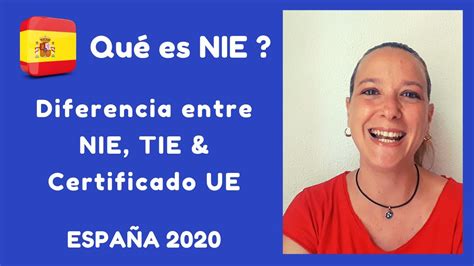 Diferencia Entre Nie Tie Y Certificado Ue Residir En Espa A Youtube