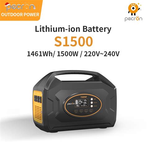 Pecron S Wh W Portable Power Station Lithium Ion Battery