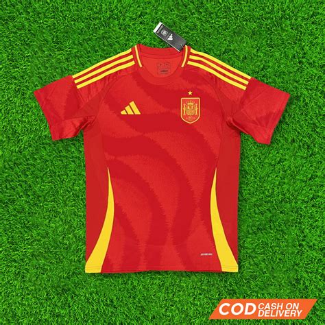 Jual JERSEY BOLA SPANYOL SPAIN HOME EURO 2024 IMPORT BAJU BOLA TIMNAS