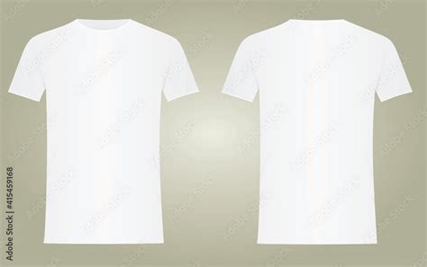 White t shirt. vector illustration Stock Vector | Adobe Stock