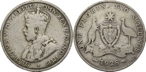 Australien Florin Shillings George V