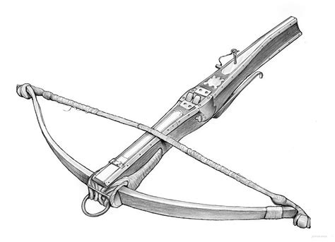 Crossbow weapon Drawing by Greg Joens - Fine Art America