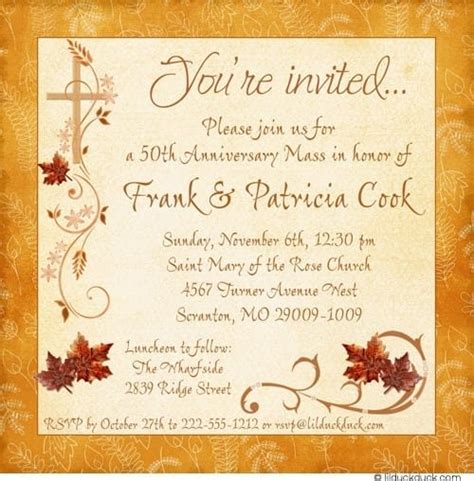 Invitation Cards For Thanksgiving