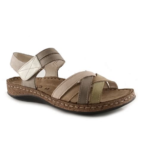 Sandalia De Piel Walk Fly 3861 43170 En Color Arena