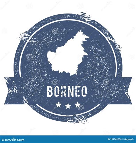 Borneo Sticker. Cartoon Vector | CartoonDealer.com #106203853