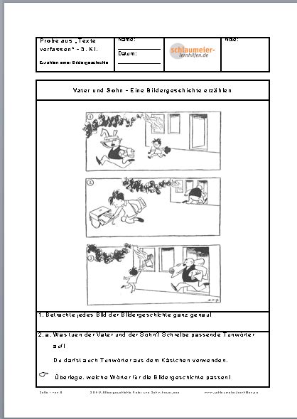 Bildergeschichte Klasse Klassenarbeit So Schreibt Man Eine