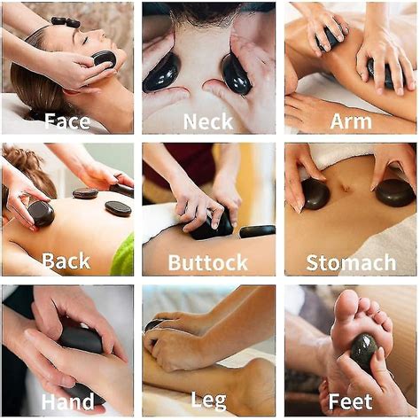 Hot Stones For Massage Pcs Massage Stone Set For Relaxing And Pain Relief Fruugo UK