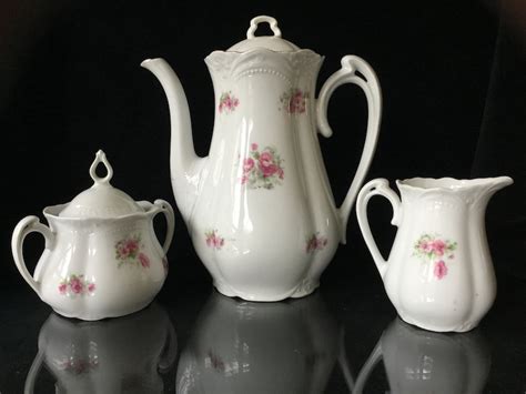 German Porcelain Antique Floral Teapot Rare Etsy