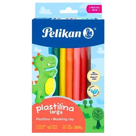 Plastilina Pelikan Larga Colores