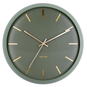 Horloge murale ronde ø31 5cm Vert Natural cuckoo Maisons du Monde