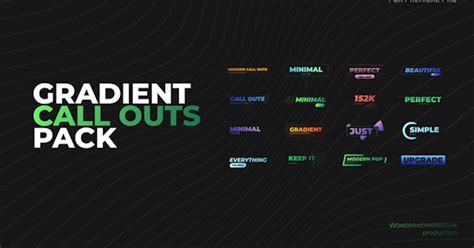 Gradient Call Outs Mogrt Infographics Ft 2d And Call Out Envato