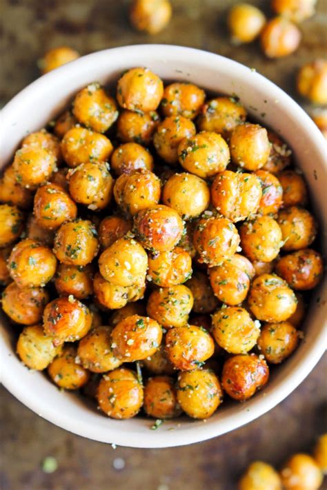 Crispy Air Fryer Ranch Chickpeas The Two Bite Club