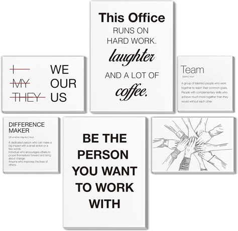 Amazon.com: Inspirational Wall Decor for Office Teamwork Wall Art ...