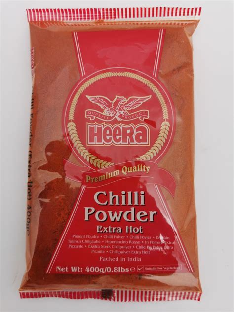 HEERA CHILLI POW EXTRA HOT 400G P B Myspiceshop Co Uk