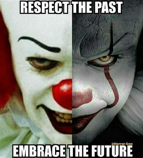 IT - Respect The Past, Embrace The Future | Funny horror, Horror movies memes, Scary movies