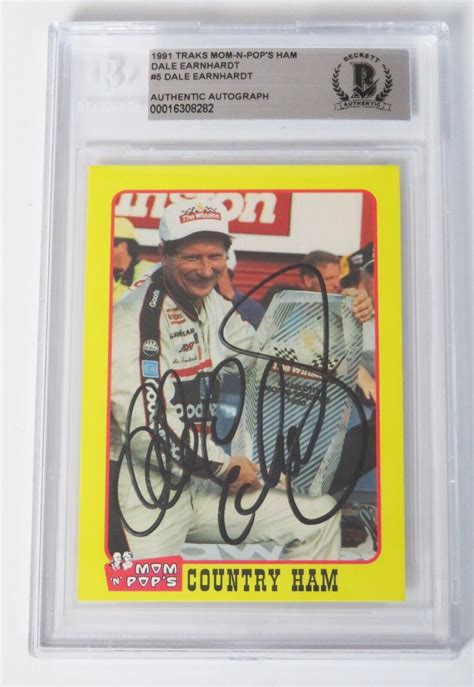 Dale Earnhardt Sr Autographed Signed Nascar Autograph Auto 1991