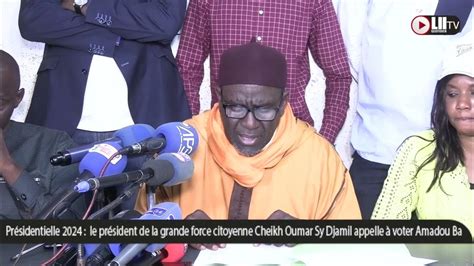 Présidentielle 2024 Le Président De La Grande Force Citoyenne Cheikh