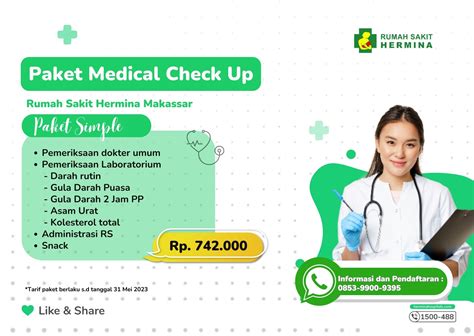 Hermina Hospitals Simple Medical Check Up Package At Hermina