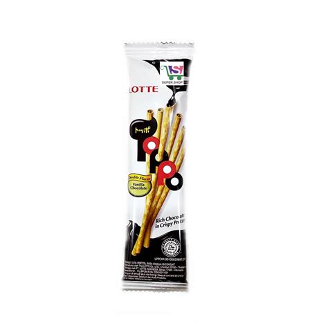 Jual Lotte Toppo Biskuit Vanilla Chocolate Pretzel Stick Satuan