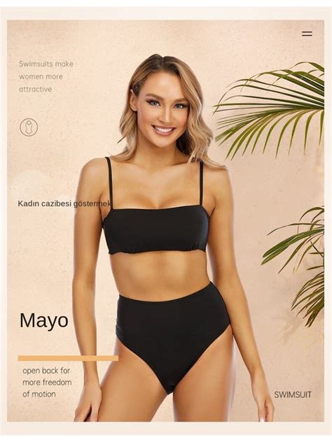 Fantastic Shop Kadın Yüksek Belli Bikini Üçgen Mayo Yurt Fiyatı