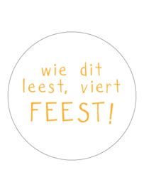 Sluitstickers Rond Feest Geel 10 Stuks Sluitstickers Passie Bloom