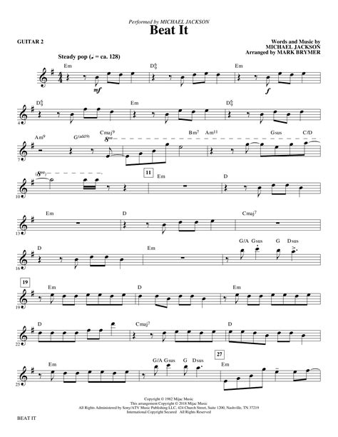 Michael Jackson Sheet Music