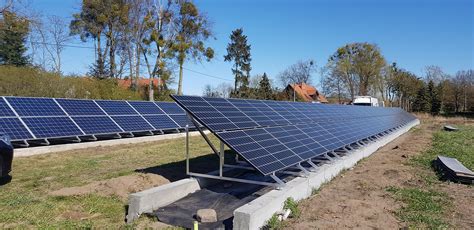 Instalacja Pv Na Gruncie Kw Wiatrosolar Fotowoltaika Turbiny