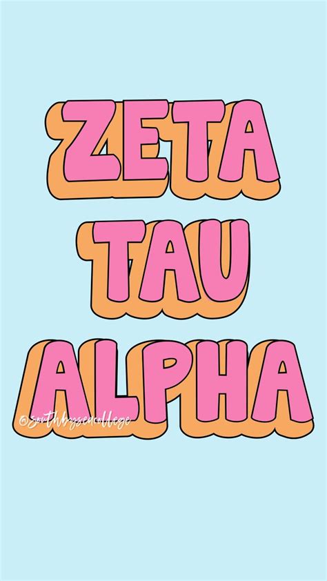 South By Sea Southbyseacollege Zeta Tau Alpha Zta Bubble Letters