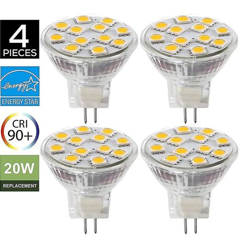 Flood Spot Lights 2w Led Mr11 Light Bulbs 12v 20w Halogen Replacement Gu4 Bi Pin Base Soft White