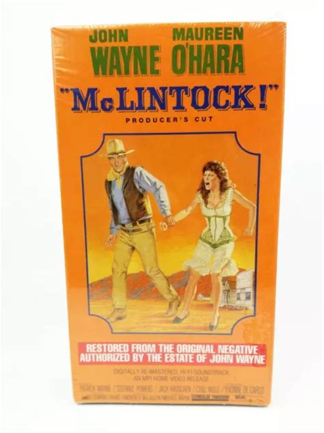 Mclintock Vhs Vintage John Wayne Maureen O Hara Neu Versiegelt