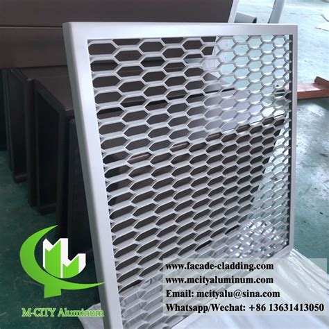 Aluminum Expanded Mesh Screen Architectural Screen Panel For Exterior