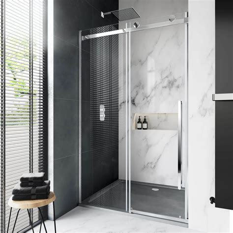 Oslo Premium Easy Clean 8mm Sliding Shower Door 1200mm