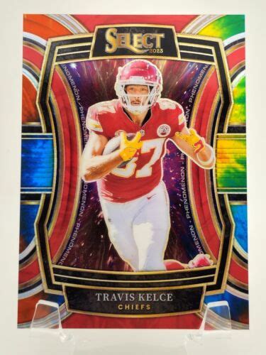 Travis Kelce 2023 Select Phenomenon Tie Dye Prizm Insert 25 KC Chiefs