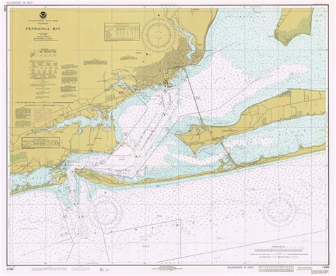 Pensacola Bay Map 1978 – Nautical Chart Prints