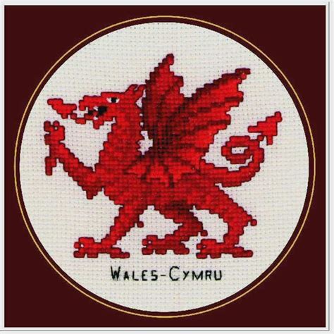 Welsh Dragon Cross Stitch PDF Pattern Chart - Etsy