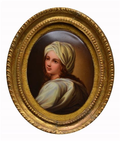 Guido Reni Beatrice Cenci Miniature On Oval Mutualart