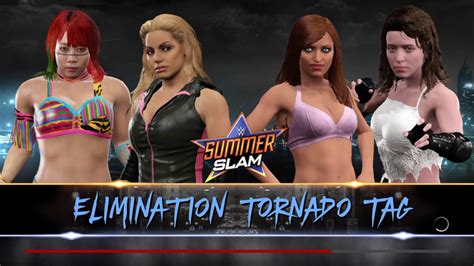 Wwe 2k17 Christy Hemme Wild Thing Vs Trish Stratus Asuka Tornado