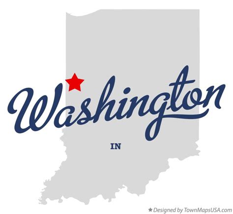 Map of Washington, Warren County, IN, Indiana