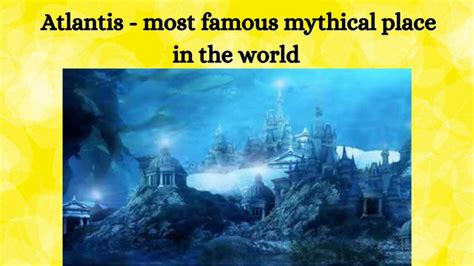 Atlantis Most Famous Mythical Place In The World CuriousPort