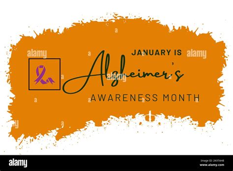 January Is Alzheimer S Awareness Month Stock Photo Alamy