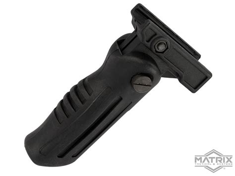 Matrix Release Folding Polymer Vertical Grip Color Black