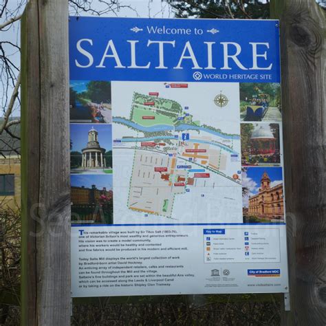 Saltaire Village, Shipley, West Yorkshire - Open at all times. Free entry - See Around Britain