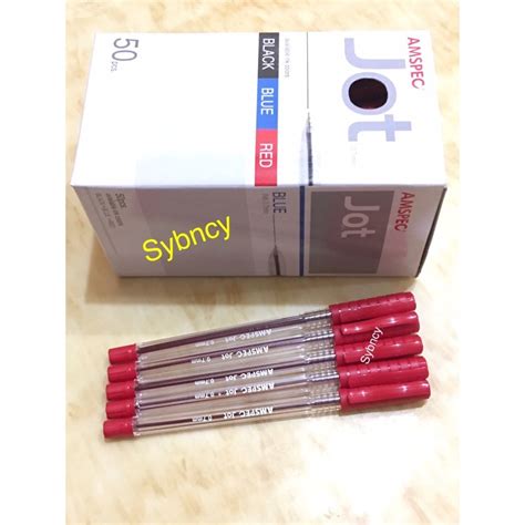 Amspec Jot Colored Ballpen 50s Sold Per Box Colored Barrel Blue