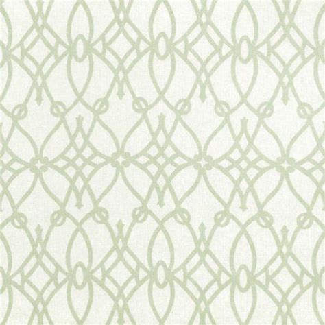 A Green And White Wallpaper With An Ornate Design