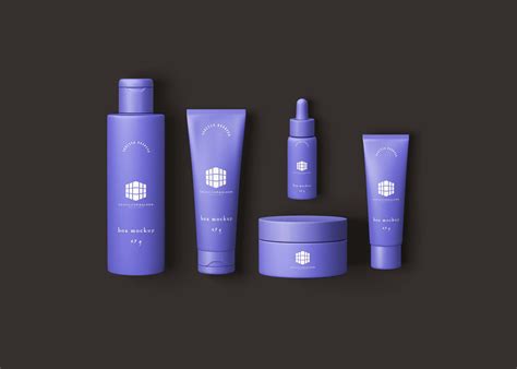 cosmetic products mockup