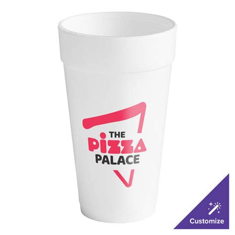 Dart 20J16 20 Oz White Customizable Foam Cup 500 Case