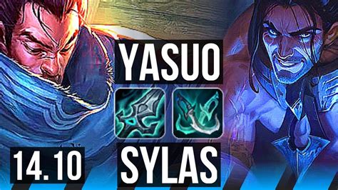 YASUO Vs SYLAS MID 7 Solo Kills 14 2 3 800 Games Dominating